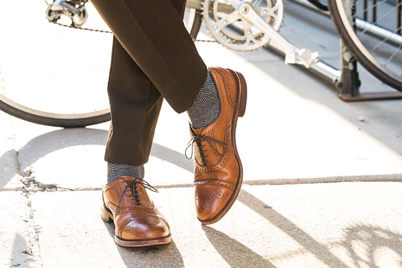 brown business casual shoes